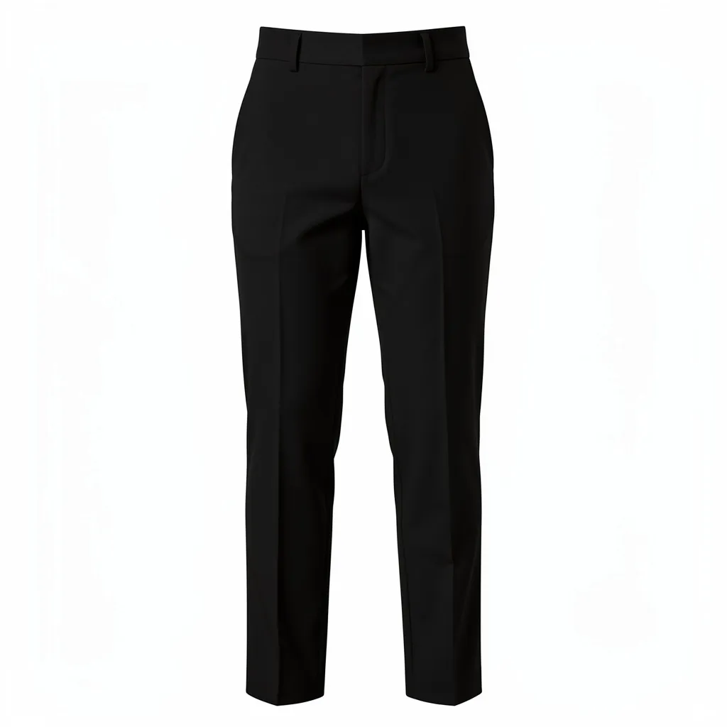 Classic black tailored trousers